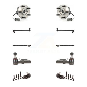 Front Hub Bearing Lower Ball Joint Outer Inner Tie Rod Link Kit (10Pc) For Chevrolet HHR K7T-108881