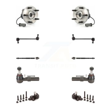 Front Hub Bearing Lower Ball Joint Outer Inner Tie Rod Link Kit (10Pc) For Chevrolet HHR K7T-108883