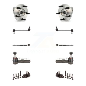 Front Hub Bearing Lower Ball Joint Outer Inner Tie Rod Link Kit (10Pc) For Chevrolet HHR K7T-108884