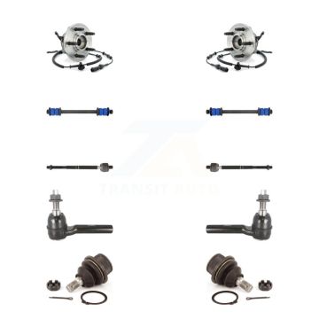 Front Bearing Lower Ball Joint Outer Inner Tie Rod Link Kit (10Pc) For Ford Explorer Trac K7T-108886
