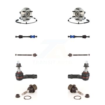 Front Bearing Lower Ball Joint Outer Inner Tie Rod Link Kit (10Pc) For 06 Ford F-150 4WD K7T-108889