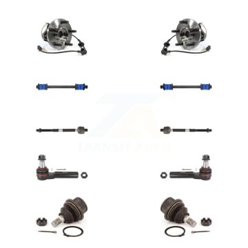 Front Bearing Lower Ball Joint Outer Inner Tie Rod & Link Kit (10Pc) For Mazda B4000 4WD K7T-108901