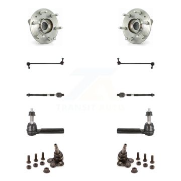 Front Bearing Lower Ball Joint Outer Inner Tie Rod & Link Kit (10Pc) For GMC Acadia Buick K7T-108910