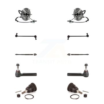 Front Bearing Lower Ball Joint Outer Inner Tie Rod Link Kit (10Pc) For Dodge Grand Town & K7T-108911