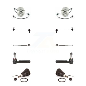 Front Bearing Lower Ball Joint Outer Inner Tie Rod Link Kit (10Pc) For Dodge Grand Town & K7T-108912