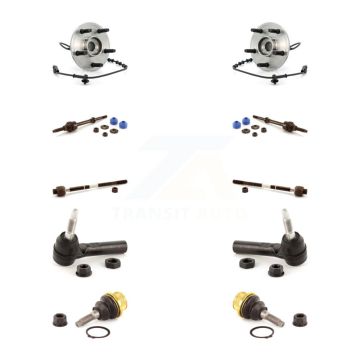 Front Hub Bearing Lower Ball Joint Outer Inner Tie Rod Link Kit (10Pc) For Dodge Ram 1500 K7T-108914