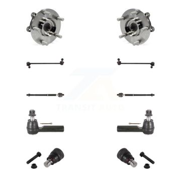Front Bearing Lower Ball Joint Outer Inner Tie Rod & Link Kit (10Pc) For 13-16 Mazda CX-5 K7T-108919