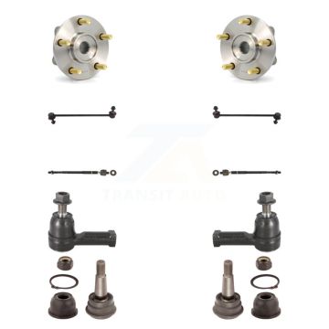Front Bearing Lower Ball Joint Outer Inner Tie Rod Link Kit (10Pc) For Mitsubishi Galant K7T-108923