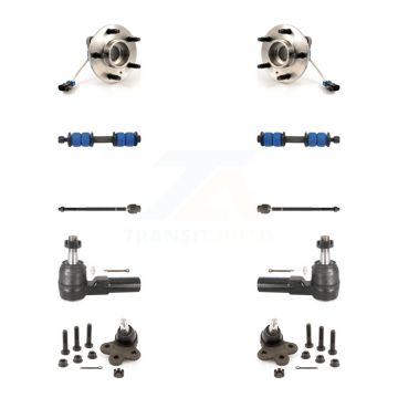 Front Bearing Lower Ball Joint Outer Inner Tie Rod Link Kit (10Pc) For Pontiac Bonneville K7T-108927
