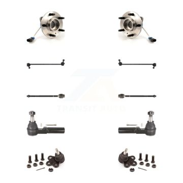 Front Hub Bearing Lower Ball Joint Outer Inner Tie Rod Link Kit (10Pc) For Buick LaCrosse K7T-108932