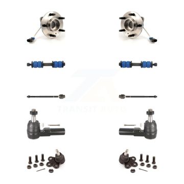 Front Bearing Lower Ball Joint Outer Inner Tie Rod Link Kit (10Pc) For Oldsmobile Aurora K7T-108934