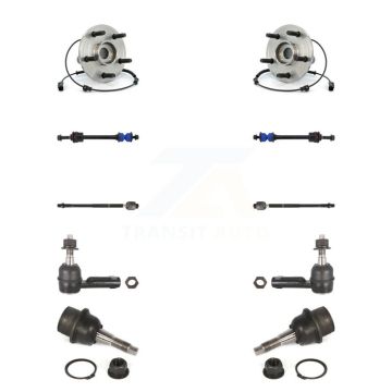 Front Bearing Lower Ball Joint Outer Inner Tie Rod Link Kit (10Pc) For Dodge Ram 1500 4WD K7T-108946