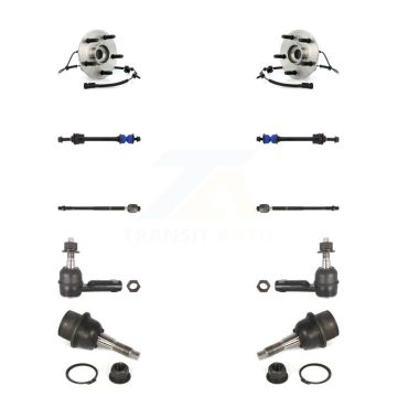 Front Hub Bearing Lower Ball Joint Outer Inner Tie Rod Link Kit (10Pc) For Dodge Ram 1500 K7T-108947
