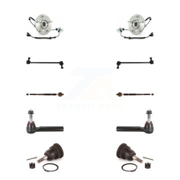 Front Bearing Lower Ball Joint Outer Inner Tie Rod Link Kit (10Pc) For Dodge Grand Town & K7T-108953