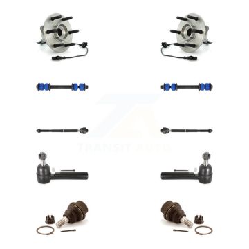 Front Bearing Lower Ball Joint Outer Inner Tie Rod Link Kit (10Pc) For Chevrolet GMC 1500 K7T-108955