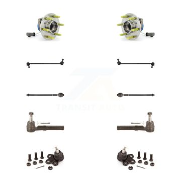 Front Bearing Lower Ball Joint Outer Inner Tie Rod & Link Kit (10Pc) For Pontiac Montana K7T-108959