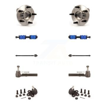Front Bearing Lower Ball Joint Outer Inner Tie Rod & Link Kit (10Pc) For Buick Rendezvous K7T-108960