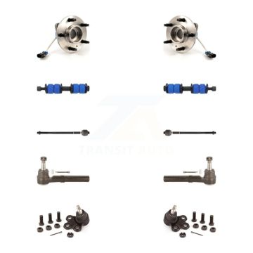 Front Bearing Lower Ball Joint Outer Inner Tie Rod & Link Kit (10Pc) For Buick Rendezvous K7T-108961