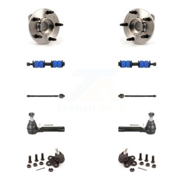 Front Bearing Lower Ball Joint Outer Inner Tie Rod & Link Kit (10Pc) For Pontiac Montana K7T-108962
