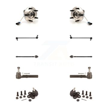 Front Bearing Lower Ball Joint Outer Inner Tie Rod & Link Kit (10Pc) For Pontiac Montana K7T-108964