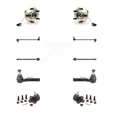 Front Bearing Lower Ball Joint Outer Inner Tie Rod & Link Kit (10Pc) For Pontiac Montana K7T-108966