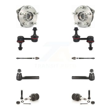 Front Hub Bearing Lower Ball Joint Outer Inner Tie Rod Link Kit (10Pc) For Subaru Outback K7T-108967