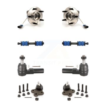 Front Hub Bearing Lower Ball Joint Outer Tie Rod Link Kit For Buick LeSabre Pontiac Park K7T-108973