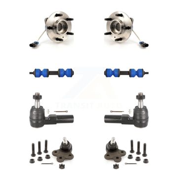 Front Hub Bearing Lower Ball Joint Outer Tie Rod Link Kit For Buick LeSabre Pontiac Park K7T-108974