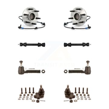 Front Bearing Lower Ball Joint Outer Tie Rod & Link Kit For Chevrolet GMC Silverado 1500 K7T-108982