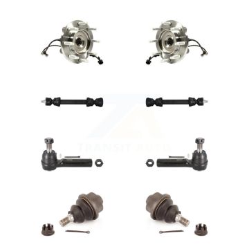 Front Bearing Lower Ball Joint Outer Tie Rod Link Kit For GMC Chevrolet Sierra 2500 HD XL K7T-108990