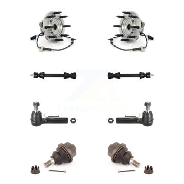 Front Bearing Lower Ball Joint Outer Tie Rod Link Kit For GMC Chevrolet Sierra 2500 HD H2 K7T-108991