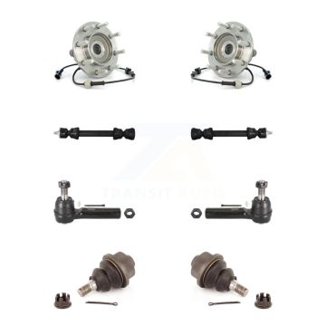 Front Bearing Lower Ball Joint Outer Tie Rod & Link Kit For Chevrolet GMC Sierra 3500 RWD K7T-108993