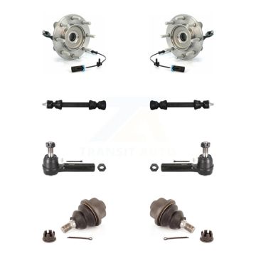 Front Bearing Lower Ball Joint Outer Tie Rod & Link Kit For GMC Sierra 3500 HD Chevrolet K7T-108995