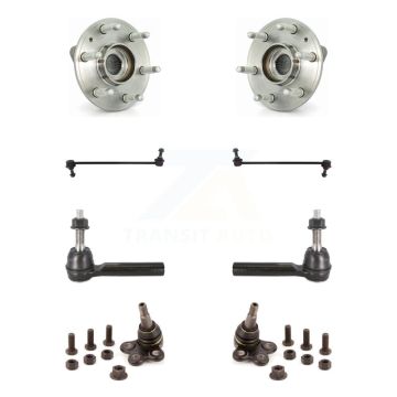 Front Bearing Lower Ball Joint Outer Tie Rod Link Kit For GMC Acadia Buick Enclave Saturn K7T-108998