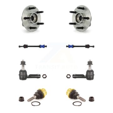 Front Hub Bearing Lower Ball Joint Outer Tie Rod End Sway Bar Link Kit For Dodge Ram 1500 K7T-109003
