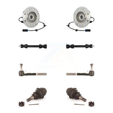Front Bearing Lower Ball Joint Outer Tie Rod & Link Kit For 1996-2000 K3500 Chevrolet GMC K7T-109009