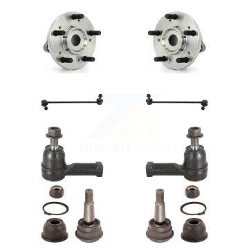 Front Hub Bearing Lower Ball Joint Outer Tie Rod & Link Kit For Mitsubishi Eclipse Galant K7T-109014