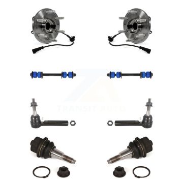 Front Bearing Lower Ball Joint Outer Tie Rod Link Kit For GMC Sierra 1500 Chevrolet Tahoe K7T-109017