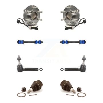 Front Bearing Lower Ball Joint Outer Tie Rod Link Kit For GMC Sierra 1500 Chevrolet Tahoe K7T-109018