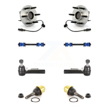 Front Bearing Lower Ball Joint Outer Tie Rod Link Kit For Chevrolet GMC Sierra 1500 Tahoe K7T-109029
