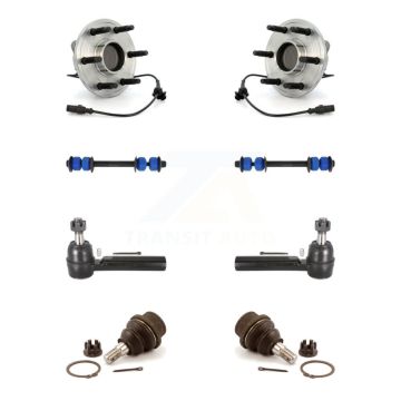 Front Bearing Lower Ball Joint Outer Tie Rod Link Kit For Chevrolet GMC Sierra 1500 Tahoe K7T-109031