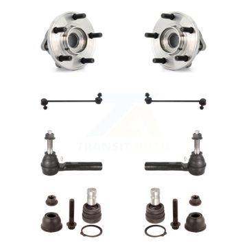 Front Hub Bearing Lower Ball Joint Outer Tie Rod Sway Bar Link Kit For 2009 Dodge Caliber K7T-109035