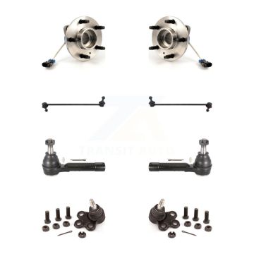 Front Hub Bearing Lower Ball Joint Outer Tie Rod & Sway Bar Link Kit For Pontiac Montana K7T-109067