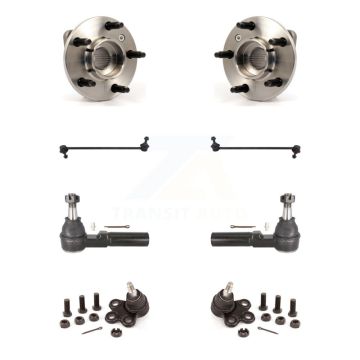 Front Bearing Lower Ball Joint Outer Tie Rod Link Kit For 2008 Pontiac Grand Prix Non-ABS K7T-109069