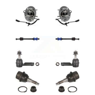 Front Hub Bearing Lower Ball Joint Outer Tie Rod Sway Bar Link Kit For 2012 Ram 1500 4WD K7T-109070