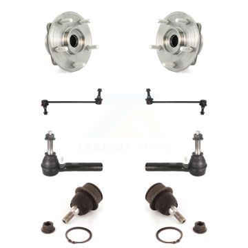 Front Hub Bearing Lower Ball Joint Outer Tie Rod End Link Kit For 2009-2020 Dodge Journey K7T-109082