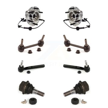 Front Hub Bearing Lower Ball Joint Outer Tie Rod End Link Kit For 2009-2010 Hummer H3T H3 K7T-109088