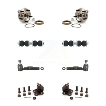 Front Hub Bearing Lower Ball Joint Outer Tie Rod Link Kit For Chevrolet Cavalier Pontiac K7T-109089