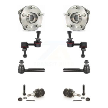 Front Hub Bearing Lower Ball Joint Outer Tie Rod End Link Kit For 2010-2014 Subaru Legacy K7T-109093