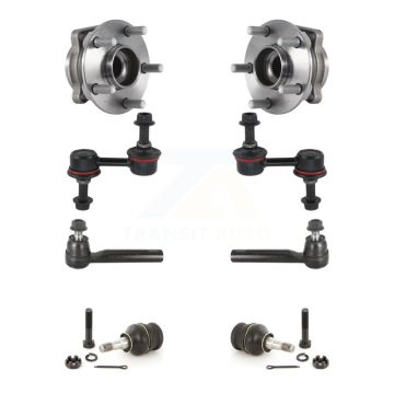 Front Hub Bearing Lower Ball Joint Outer Tie Rod End Sway Bar Link Kit For Subaru Impreza K7T-109096